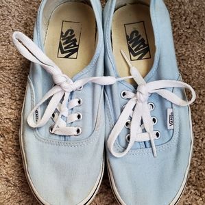 Light Blue Low Top Vans